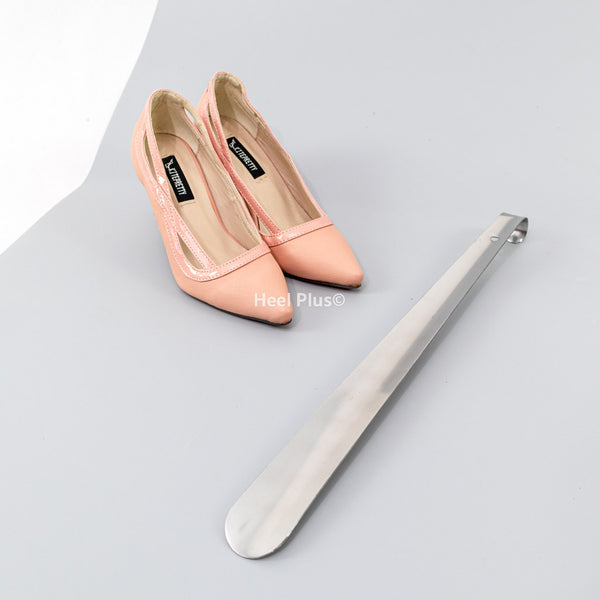 ไม้ช้อนรองเท้า ที่ช้อนรองเท้า ด้ามยาว 42 cm แบบ สแตนเลส - Shoe Horn No.133