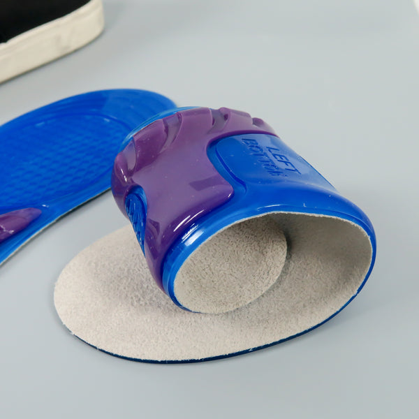 แผ่นรองพื้น แบบซิลิโคนบุผ้า เหมาะสำหรับรองเท้ากีฬา No.57 - Orthopedic Silicone Gel Insole