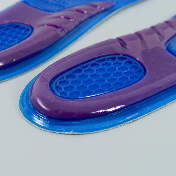 แผ่นรองพื้น แบบซิลิโคนบุผ้า เหมาะสำหรับรองเท้ากีฬา No.57 - Orthopedic Silicone Gel Insole
