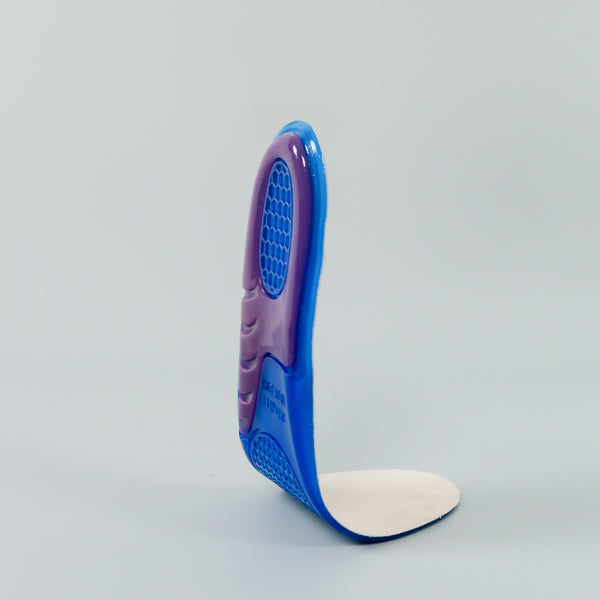 แผ่นรองพื้น แบบซิลิโคนบุผ้า เหมาะสำหรับรองเท้ากีฬา No.57 - Orthopedic Silicone Gel Insole
