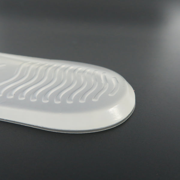 แผ่นเจลซิลิโคนรองส้นเท้า No.63 - Silicone transparent anti pain Heel Cups