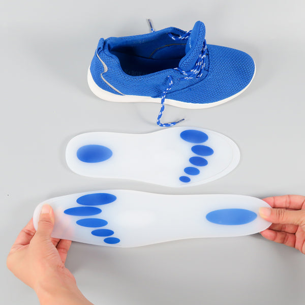 แผ่นรองพื้น แบบซิลิโคน ตัวช่วยบรรเทาอาการปวด เพื่อสุขภาพ No.44 - Medical Silicone Insoles Plantar Fasciitis Cushion Insole