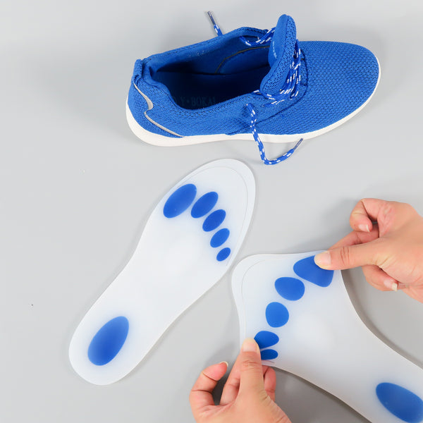 แผ่นรองพื้น แบบซิลิโคน ตัวช่วยบรรเทาอาการปวด เพื่อสุขภาพ No.44 - Medical Silicone Insoles Plantar Fasciitis Cushion Insole