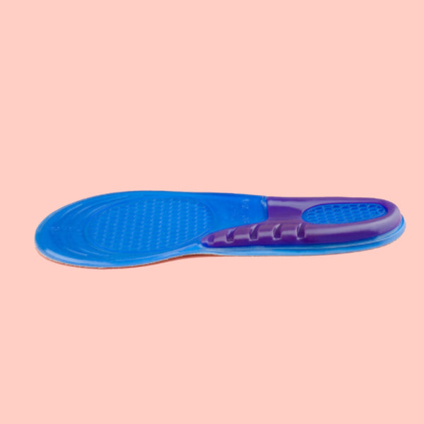 แผ่นรองพื้น แบบซิลิโคนบุผ้า เหมาะสำหรับรองเท้ากีฬา No.57 - Orthopedic Silicone Gel Insole