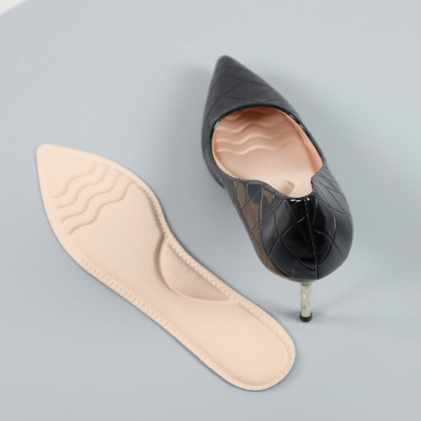 แผ่นรองพื้นรองเท้าคัตชูหัวแหลม แบบ 4D  No.122 -  4D Full Pointed Toe Insole