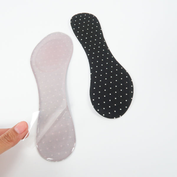 แผ่นรองพื้นรองเท้า No.43 - Polka Dots Silicone Support Insole Pads