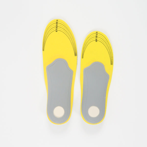 แผ่นรองพื้นรองเท้าเสริมอุ้งเท้า บุผ้าตาข่ายปรับโครงสร้างเท้า No.70 - Foot Orthotic Insoles with Arch Support