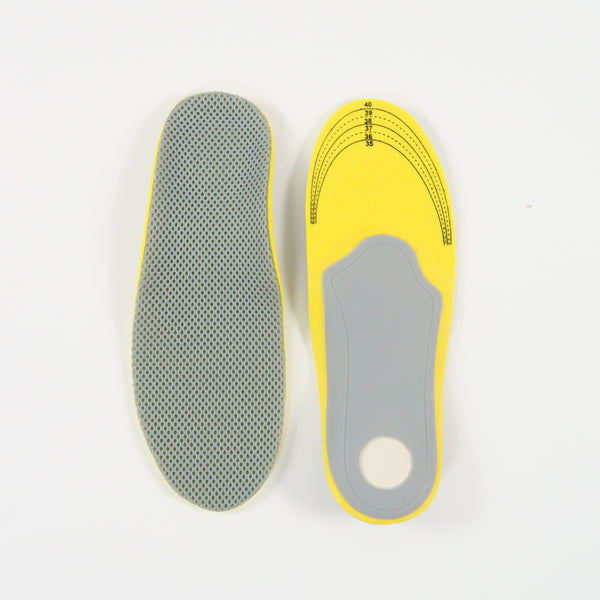 แผ่นรองพื้นรองเท้าเสริมอุ้งเท้า บุผ้าตาข่ายปรับโครงสร้างเท้า No.70 - Foot Orthotic Insoles with Arch Support