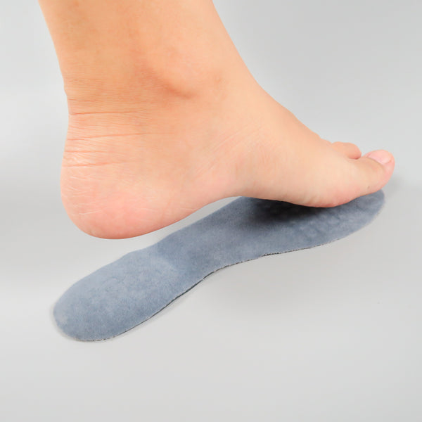 แผ่นรองพื้น รองเท้า แบบซิลิโคนบุผ้า เสริมพื้นรองเท้า No.47 - Orthopedic Silicone Gel Insole